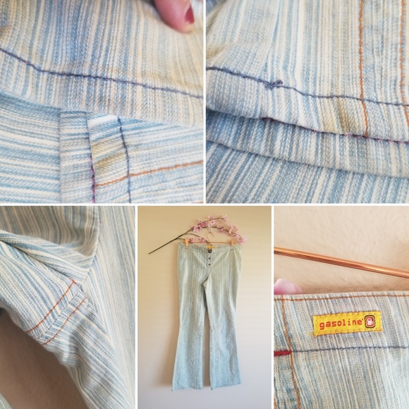 Vintage Gasoline Flare Jean's size 11 - Picture 6 of 9